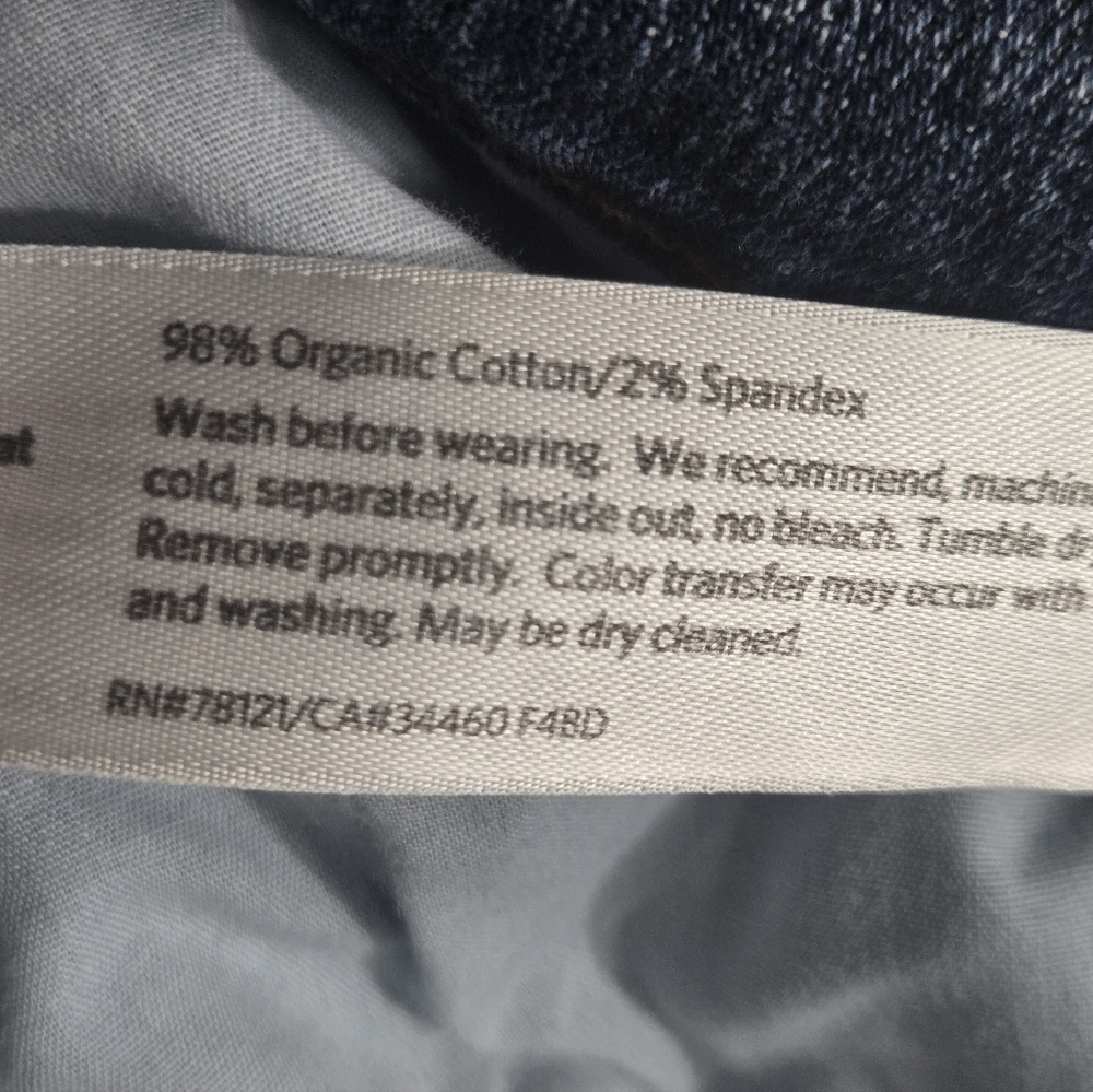 Eileen Fisher Size 16 Straight Leg Jean Organic Cotton Womens - Picture 12 of 12